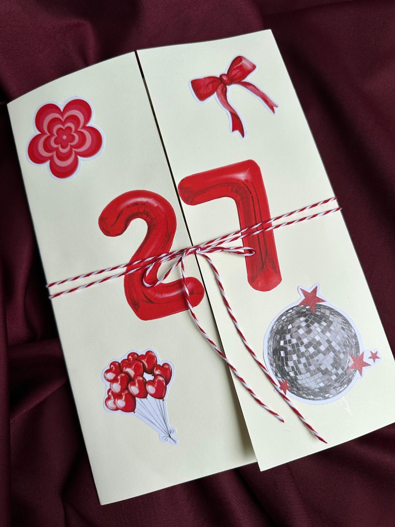 Cute Birthday Card (Trifold)