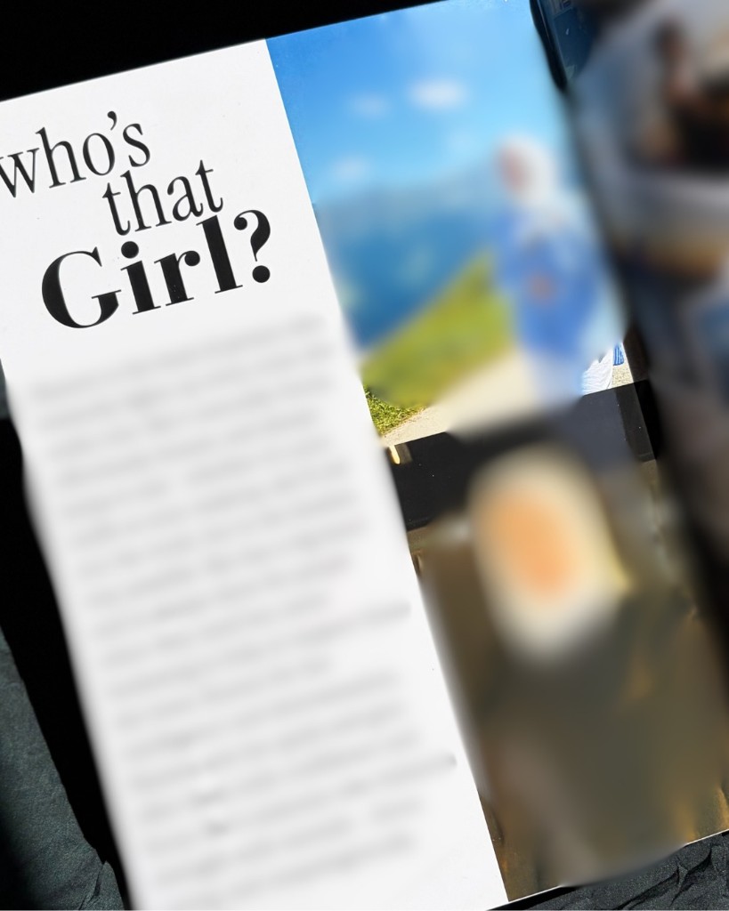 Personalized magazine spread
