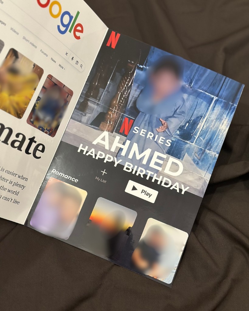 Personalized magazine — birthday theme